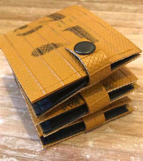 recycled fire hose wallet